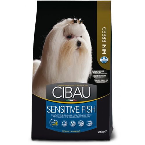 Farmina Dog Cibau Sensitive Adult Mini Fishсухий корм для собак дрібних порід з чутливим травленням з рибою 2,5кг