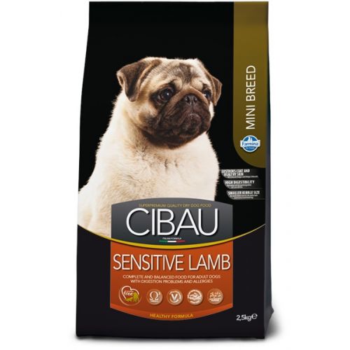 Farmina Dog Cibau Sensitive Adult Mini Lambсухий корм для собак дрібних порід з чутливим травленням з ягням 2,5кг