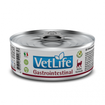 Farmina Cans Cat Vet Life Gastrointestinalвологий корм-дієта при захворюванні ШКТ 85г