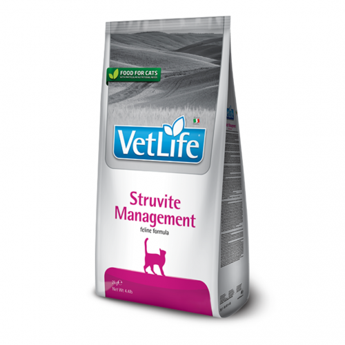 Farmina Cat Vet Life Management Struviteсухий корм для котів при рецидивах струвітних уролітів 400г