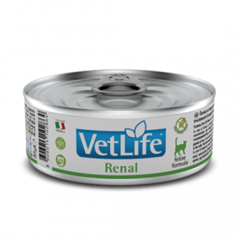 Farmina Cans Cat Vet Life Renalвологий корм-дієта для підтримки функції нирок 85г