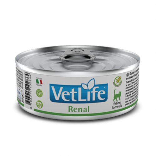 Farmina Cans Cat Vet Life Renalвологий корм-дієта для підтримки функції нирок 85г