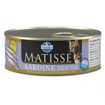Farmina Matisse Cat Mousse Sardineвологий корм для дорослих котів з сардиною 85г