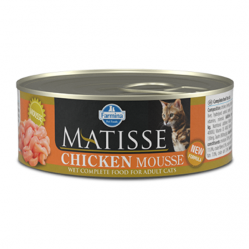 Farmina Matisse Cat Mousse Chickenвологий корм для дорослих котів з куркою 85г