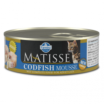 Farmina Matisse Cat Mousse Codfishвологий корм для дорослих котів з тріскою 85г
