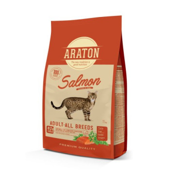 Сухий корм Araton Cat Salmon Для дорослих котів з Лососем 1,5кг