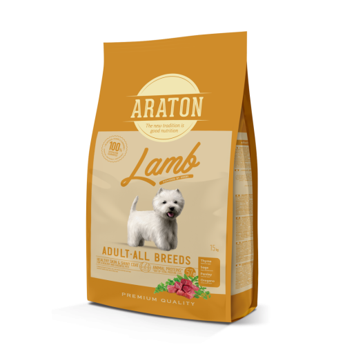 Сухий корм Araton Dog Lamb Adult All Breeds Для собак усіх порід з Ягням 15кг