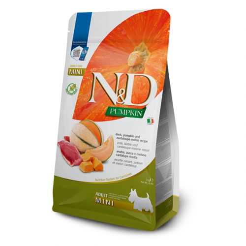 Farmina Dog N&D Gгain Free Pumpkin Duck & Cantaloupe Adult Miniбеззерновий сухий корм для собак дрібних порід, з качкою та динею 2кг