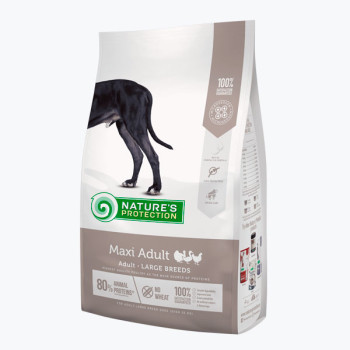Nature's Protection Maxi Adult Large breedsКорм для дорослих собак великих порід з м'ясом птиці 4кг