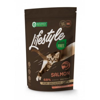Nature's Protection Lifestyle Grain Free Kitten SalmonСухий беззерновий корм для кошенят з лососем 400г