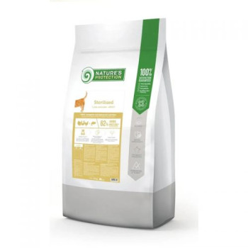 Natures Protection STERILISED POULTRY SALMON ADULT корм для стерилізованих кішок Птиця Лосось 18кг