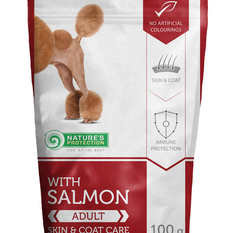 Nature's Protection Skin&Coat Care для дорослих собак з лососем