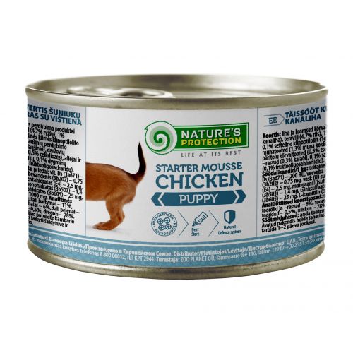 Nature's Protection Puppy Starter Mousse Chickenконсерва для цуценят з 3 тижнів 200г