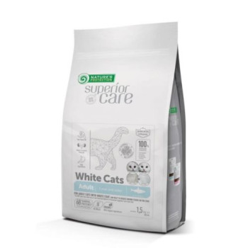 Nature's Protection SC White Cats Grain Free Herringбеззерновий корм для кішок з білим забарвленням з оселедцем 400г