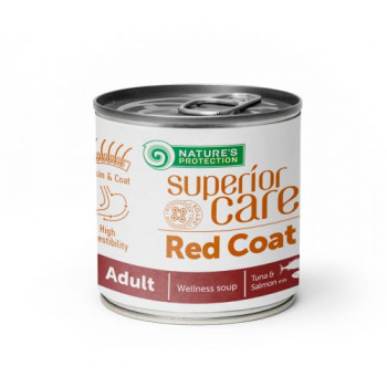 Nature's Protection Soup Red Coat All Breeds Adult Salmon & Tuna суп для собак з лососем та тунцем 140г