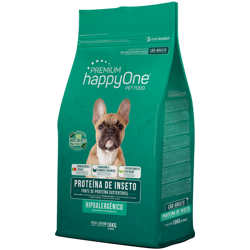 Гіпоалергенний корм для дорослих собак протеїн комах happyOne Premium Adult Dog Insect Protein 10кг