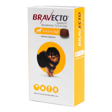Bravecto (Бравекто) Жувальна таблетка від кліщів і бліх для собак (2 -4.5 кг)