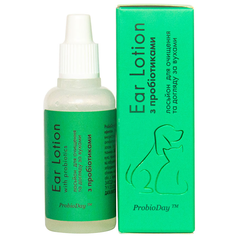 ProbioDay (ПробiоДей) - Краплі з антибактеріальним ефектом для очищення та догляду за вухами для тварин
