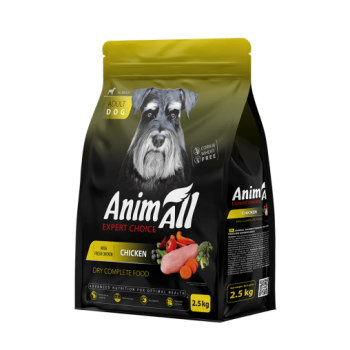 Сухий корм Animall (Енімал) Dog All Breed Fresh Chicken для собак всіх порід зі свіжою куркою 2,5кг